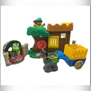 Vintage 2004 Fisher-Price Little People - Lil' Kingdom: Watchful Woodsman Set